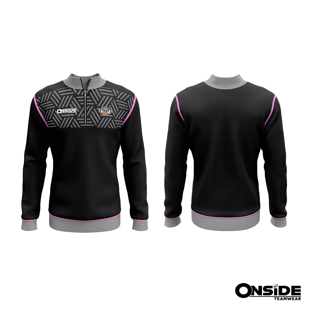 RAMIT Barbarians Leisure Wear Black 1/4 Zip Jumper